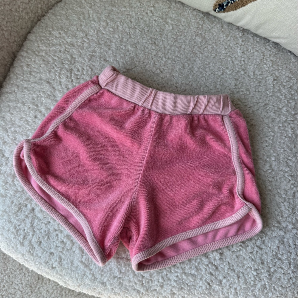 Zara Kids Pink Terry Shorts